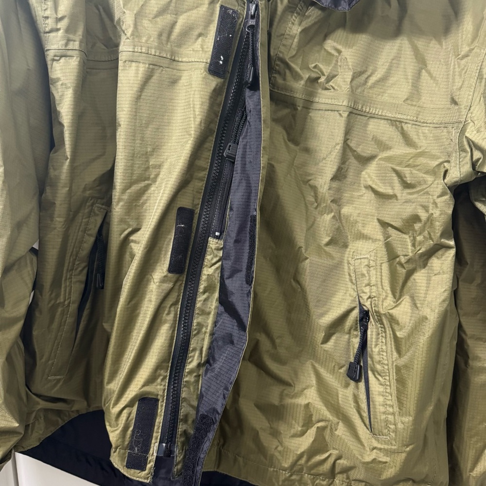 Bimini Bay Outfitters Ltd Men’s Waterproof Breathable Jacket Hooded Medium Olive - Picture 6 of 8